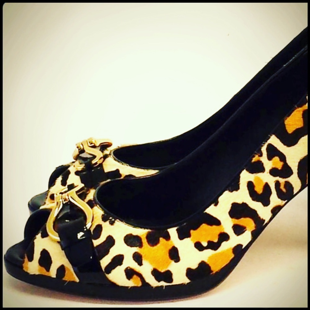 Cole Haan x Nike Air Pony Hair Peep-Toe Heels - Picture 8 of 11